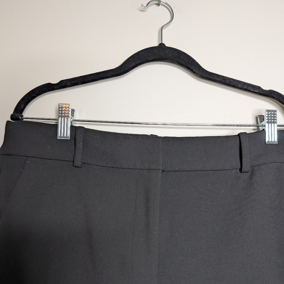 J. Crew Sydney Wide Leg Cropped Pants Black sz 12 - Picture 3 of 7